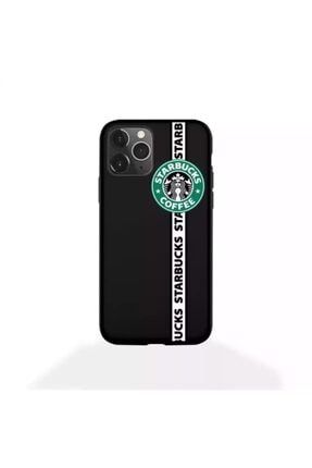 Iphone 11 Pro Max Starbucks Baskılı Siyah Kılıf MCSX81043