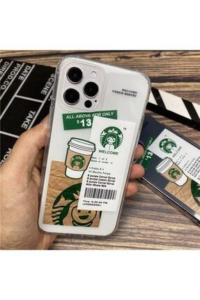 Iphone 13 Pro Max Starbucks Baskılı Şeffaf Kılıf MCSFX153926