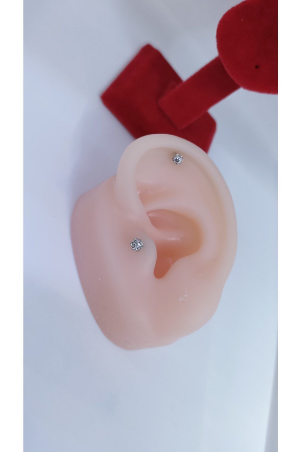 Cerrahi Çelik Zirkon Taş Tragus Piercing