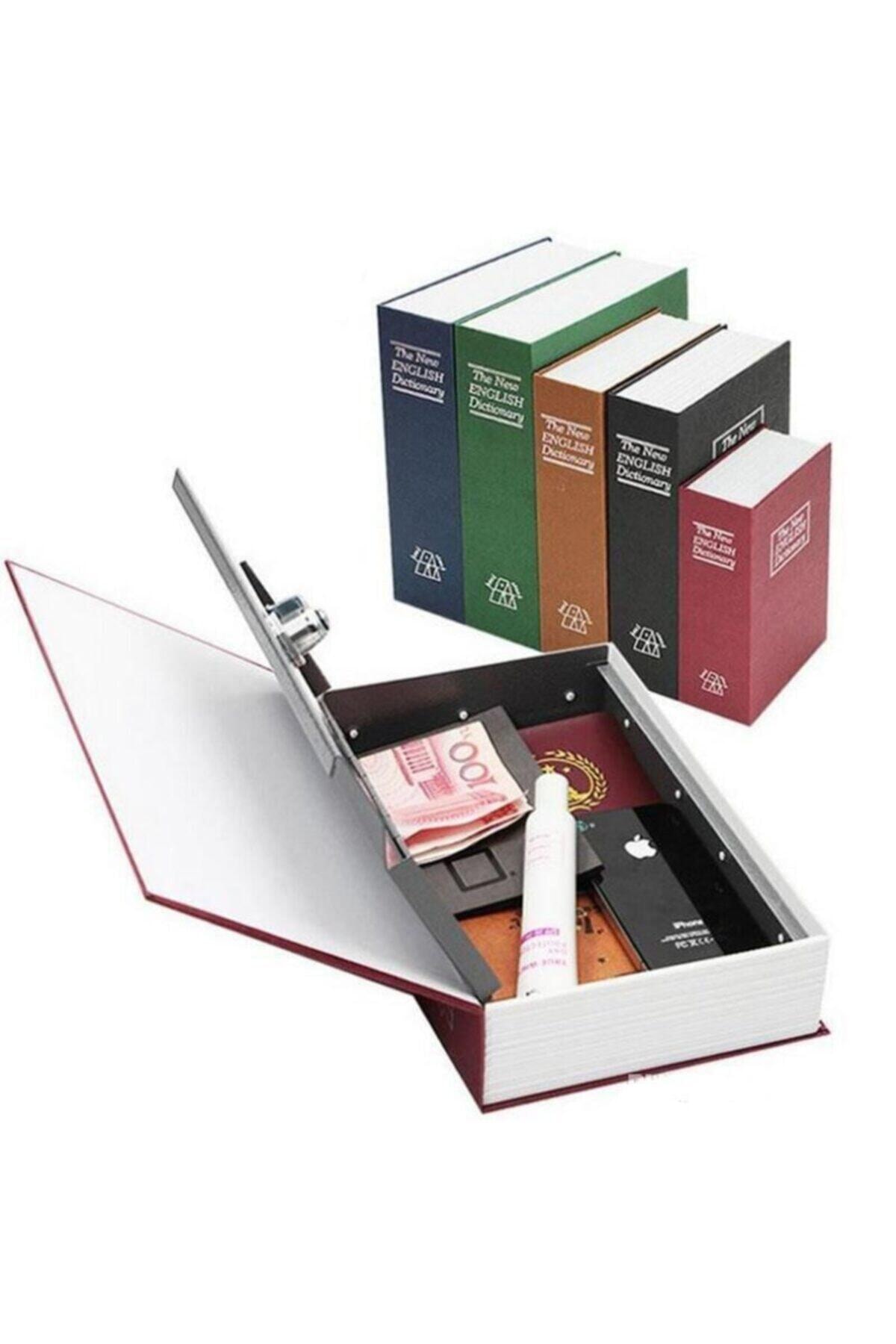 Book-Shaped Hidden Safe Thief Locked Dictionary Money Bank