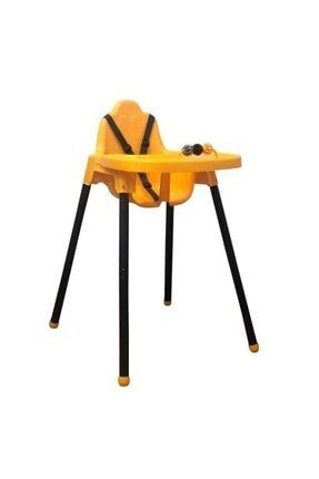 9065 Funny Toys Metal Borulu Oyuncaklı Mama Sandalyesi-sarı 7640600188435