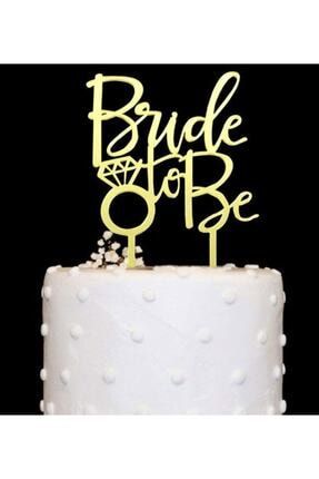 Group Silver Pleksi Bride To Be Pasta Süsü Doğum Günü Parti Pasta Süsü YeniHediyelikDünyamKuruÇiçekX1052