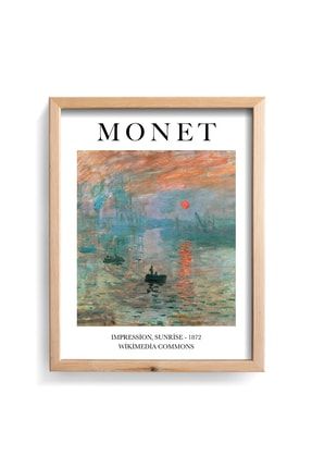 Gündoğumu - Claude Monet - Ahşap Çerçeve dstn0661