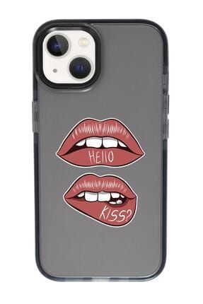 Iphone 13 Hello Kiss Candy Bumper Darbe Emci Silikonlu Telefon Kılıfı MCCNDY13TSRM105