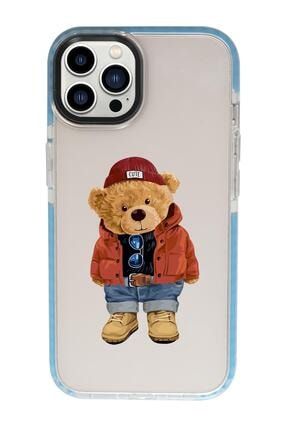 Iphone 13 Pro Max Teddy Bear Candy Bumper Darbe Emci Silikonlu Telefon Kılıfı MCCNDY13PMAXTSRM301