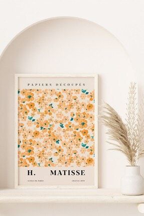 Henri Matisse Çiçekli Çerçevesiz 20x15cm Poster Salon Oturma Yatak Odası Ofis Için Duvar Dekoru NT0POST00006-20x15