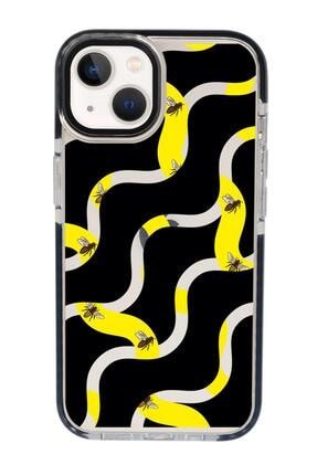 Iphone 13 Wavy Bee Candy Bumper Darbe Emci Silikonlu Telefon Kılıfı MCCNDY13TSRM17