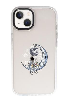 Iphone 13 Keyifli Astronot Candy Bumper Darbe Emci Silikonlu Telefon Kılıfı MCCNDY13TSRM05