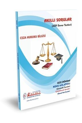 Aöf Ilkumut Yayınları - Ceza Hukuku Bilgisi Tek Kitap 126