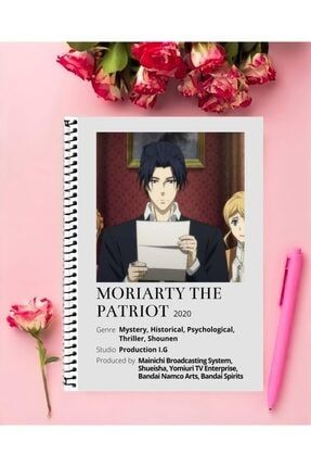 Moriarty The Patriot Anime Defter 1 Adet Özel Tasarım A5 Boyutu Telli Çizgisiz Defter 15x21 Cm rollasmanga716