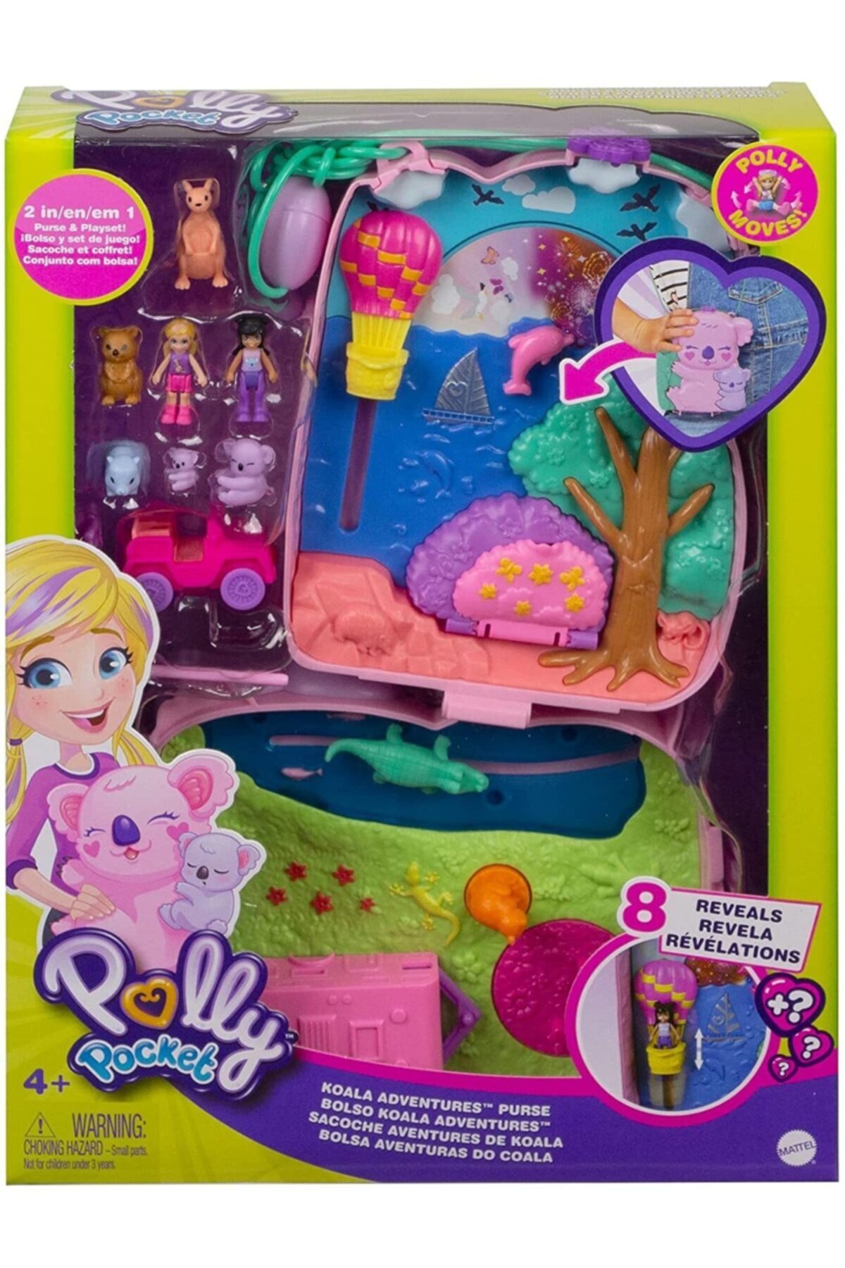 Polly Pocket Çanta Olabilen Micro Oyun Setleri Gkj63 Gxc95 Koala Adventures Purse fotoğrafı 2 (önizleme)