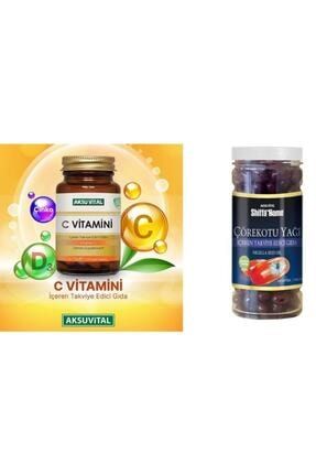 C Vitamini 1250 Mg 60 Tablet & Çörek Otu Yağı Softjel 1000 Mg 100 Adet mnz996