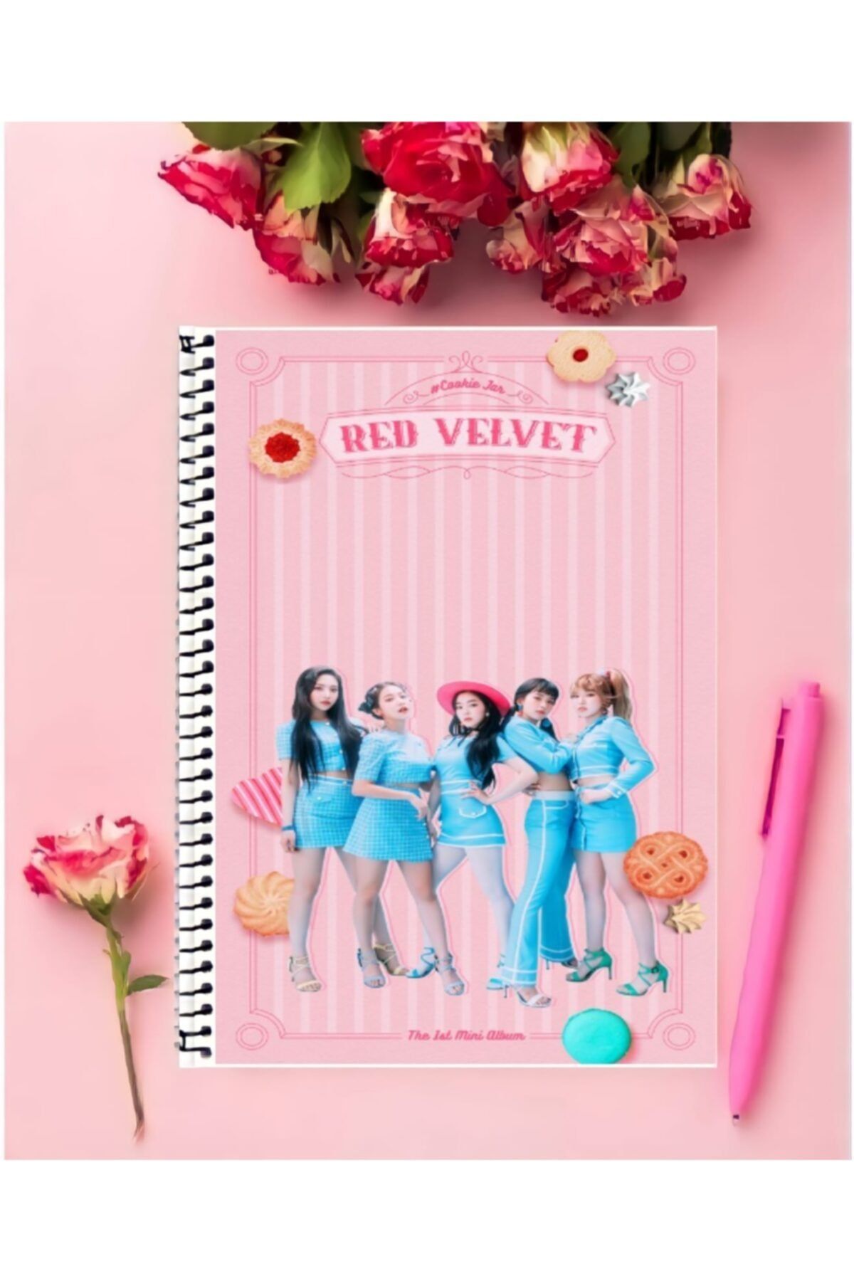 ROLLAS STORE-Red Velvet (JOY.WENDY.IRENE.SEULGİ) Notebook 1 Special Design A4 Size 21*29 Cm Wired Notebook 1
