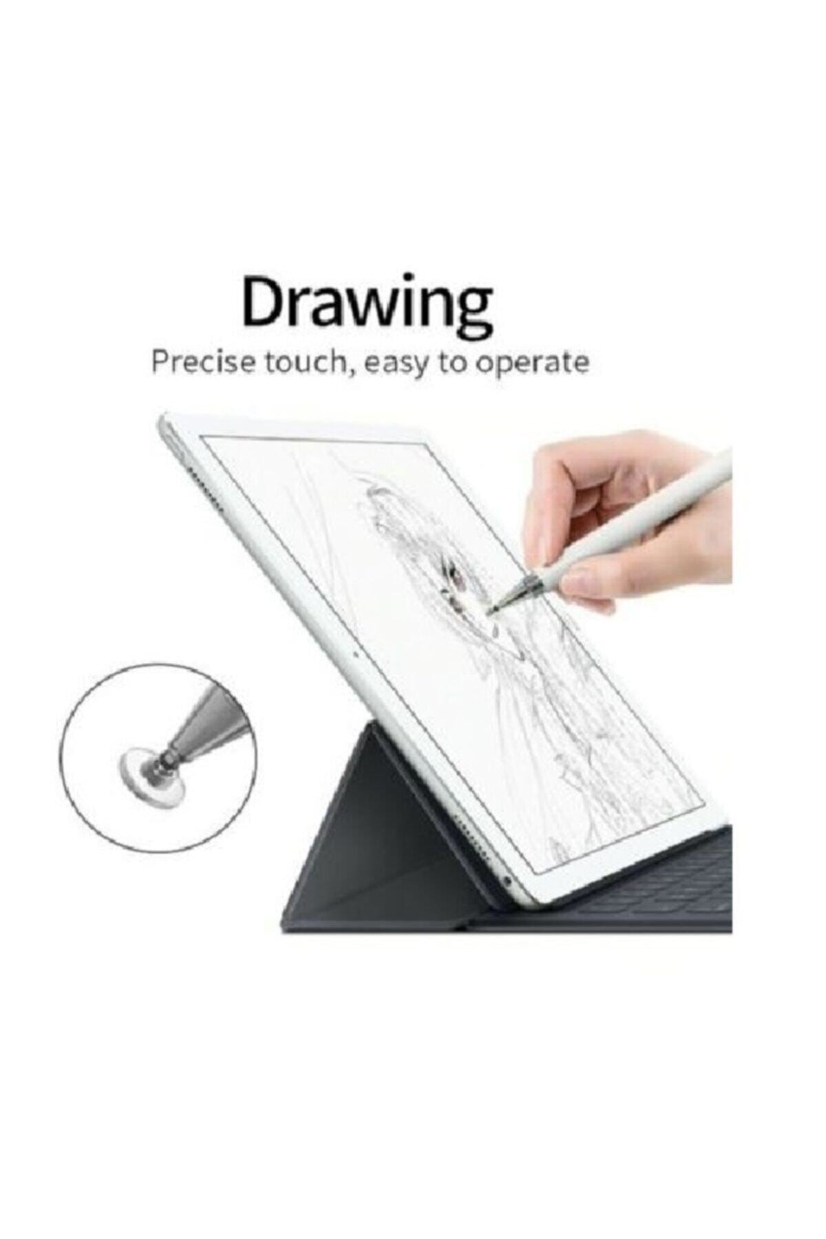 Ipad 10.2 8. Ve 9. Nesil 2 In 1 Stylus Uyumlu Kalem Özel Tasarım Ve Hassas Çizim Kalemi 8