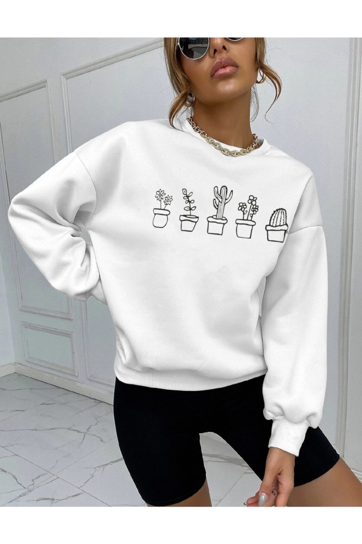 Cactus hot sale sweatshirt women's