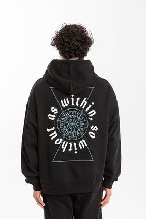 As Within Siyah Oversize Hoodie CPS23