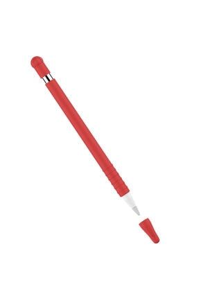Apple Pencil 1. Nesil Uyumlu Silikon Koruma Kılıfı Kırmızı KF-APCL-GEN1