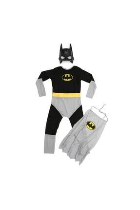 Pelerinli Batman Kostüm + Maske - Batman Kostümü - Batman Cosplay - Batman Tulum pelbtmn2xkos01