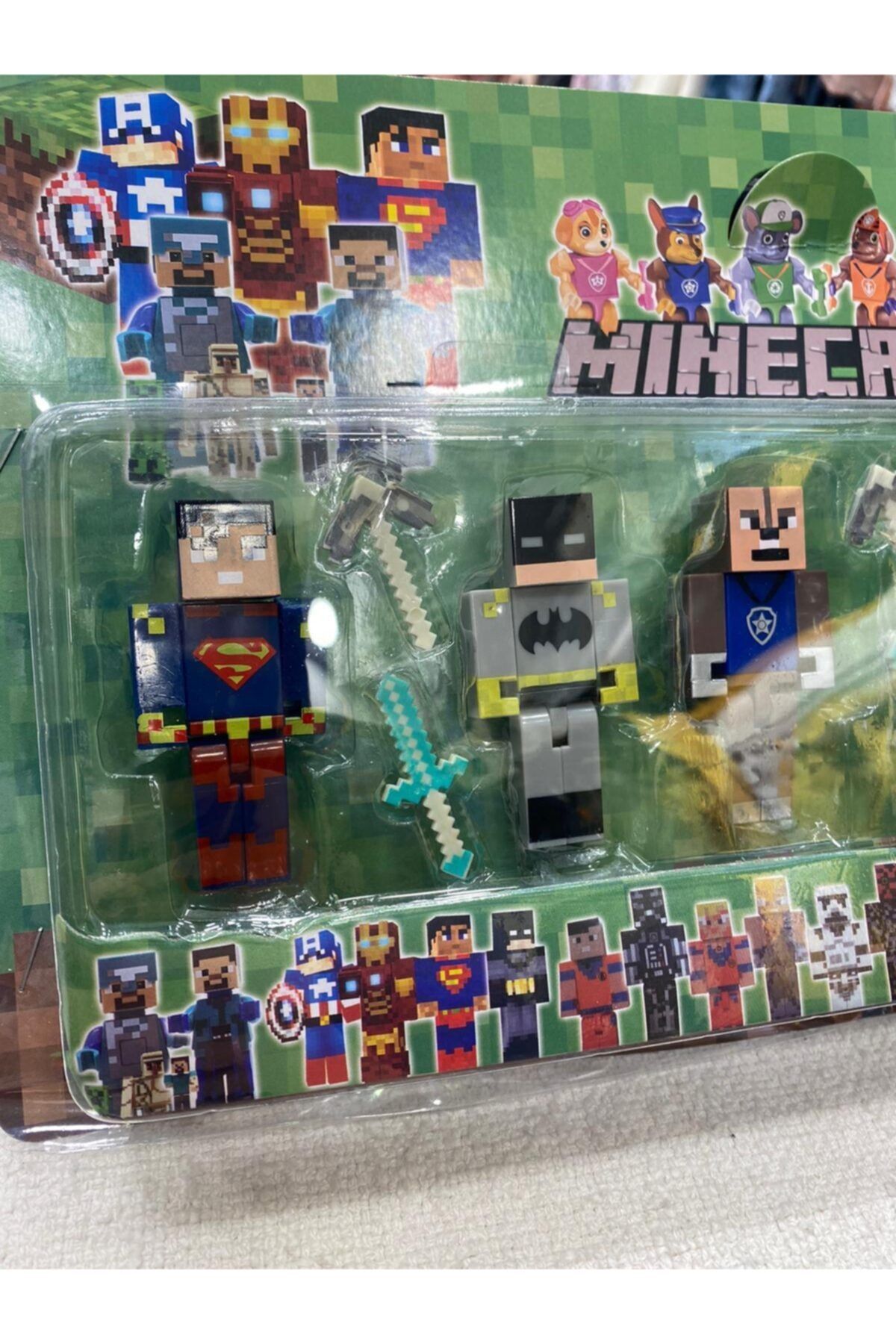 Minecraft superhero hotsell figures