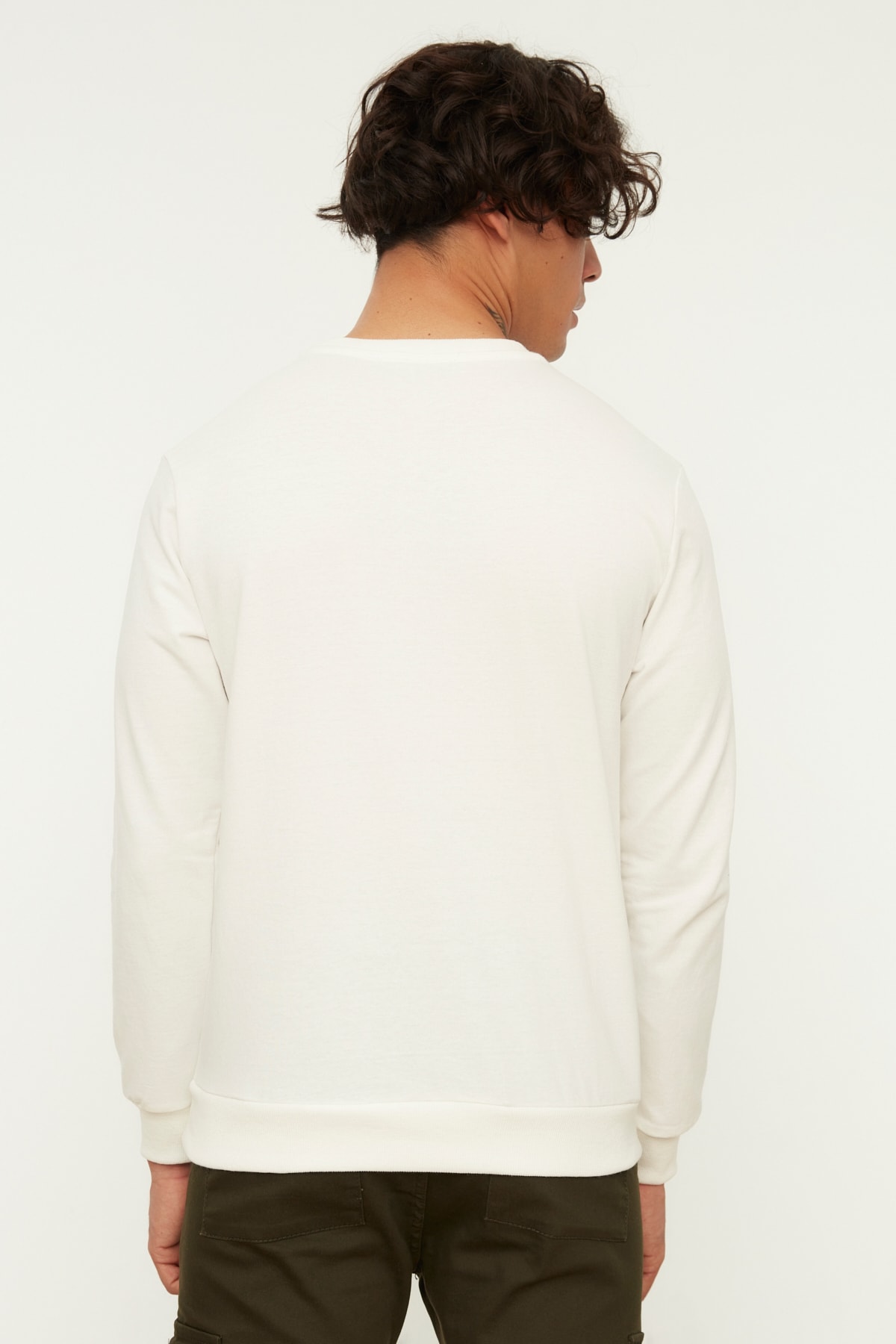 Trendyol Collection Sweatshirt Ecru Regular Fit NZ8507