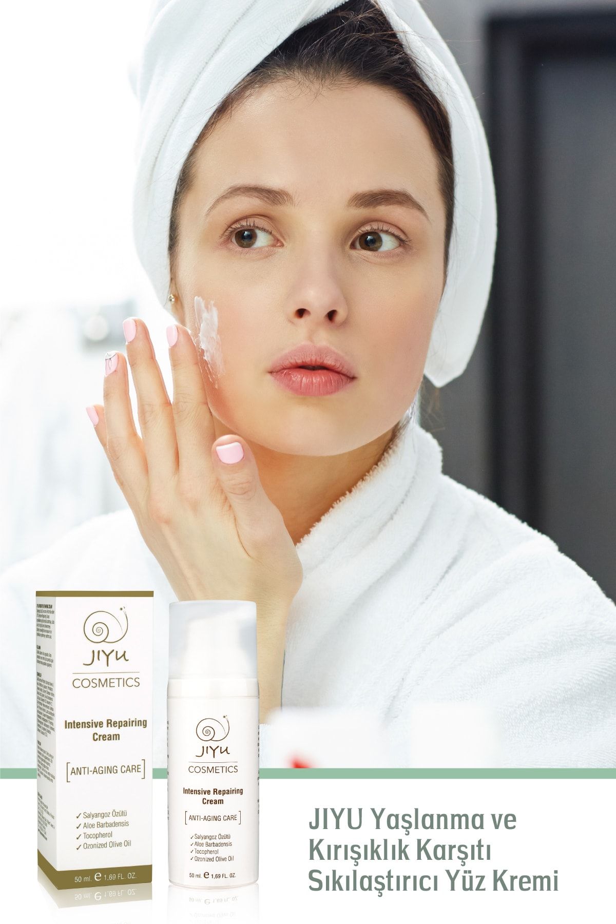 JIYU-50 ml Snail Extract Face Cream - Anti-Aging and Wrinkle, Firming 5