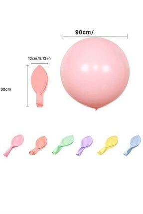 Jumbo Makaron Renk Mat Pastel Balon 36 Inch (90 CM) PF8084