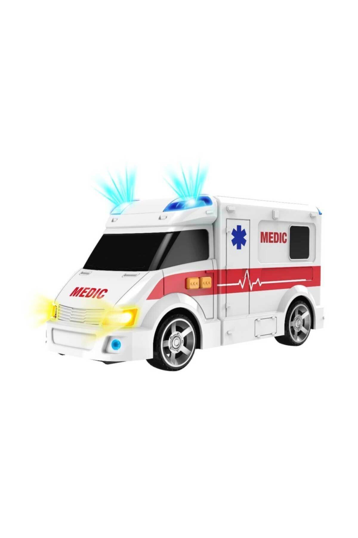 Teamsterz Siren Sesli Ve Işıklı Oyuncak Büyük Ambulans Arabası