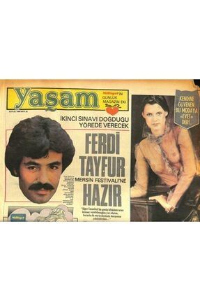 Milliyet Gazetesi Yaşam Eki 5 Eylül 1980 - Ferdi Tayfur Mersin Festivali'ne Hazır Gz86272 GZ86272