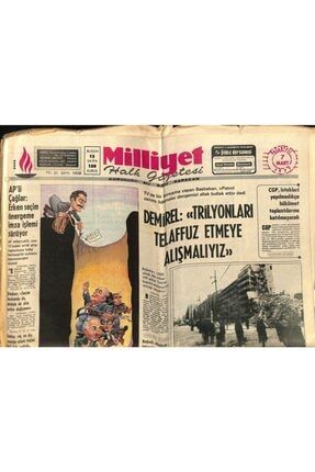 Milliyet Halk Gazetesi 7 Mart 1977 - Romanya'da Enkaz Altından 792 Ceset Çıkarıldı Gz76669 GZ76669