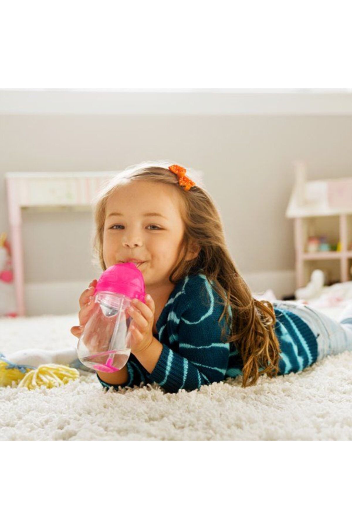 Munchkin Tıklama Kilitli Uçlu Alıştırma Bardağı, 12ay+, 296ml, Pembe, 2li Paket TB9439