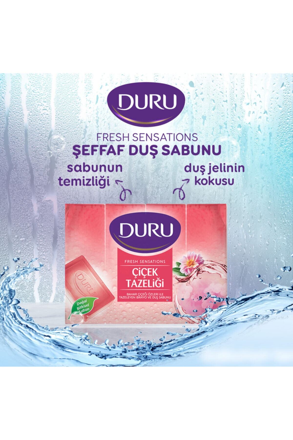 Duru Fresh Sensations Çiçek Tazeliği 8 Adet Duş Sabunu 2x600gr fotoğrafı 3 (önizleme)