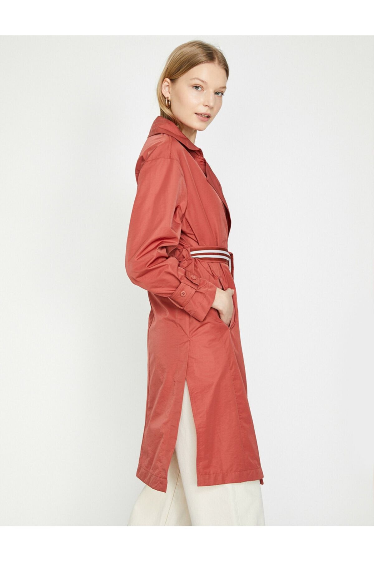 Koton-Roter Trenchcoat für Damen 9KAK06991EW 4