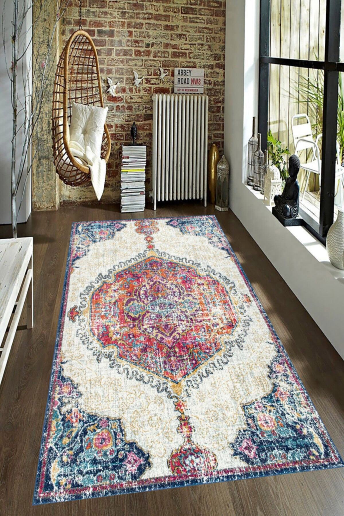 resmiro selcuklu desenli dijital baskili hali fiyati yorumlari trendyol