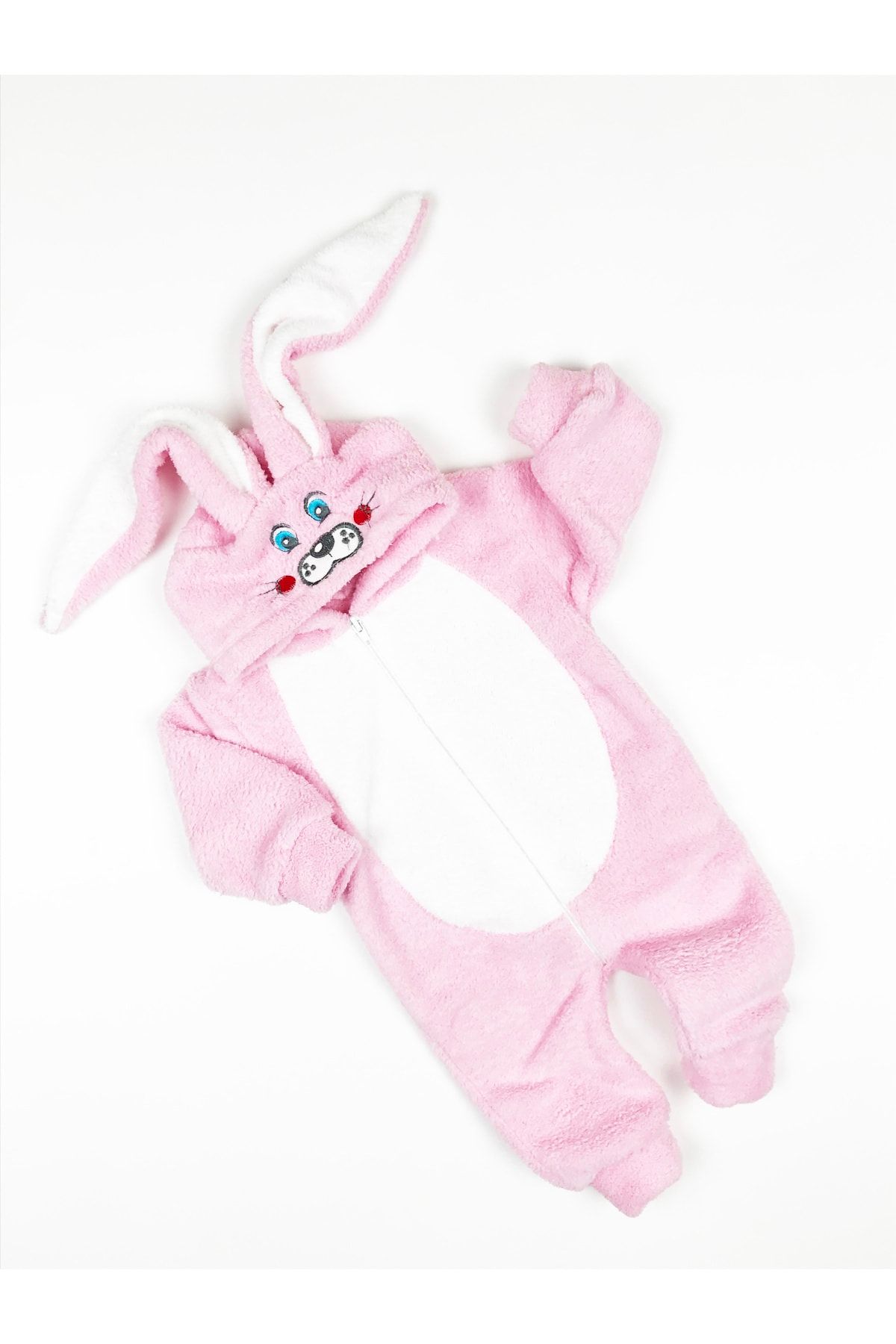 Nurcix Bebelop Welsoft Plush Rabbit Jumpsuit 1 3 Years Trendyol