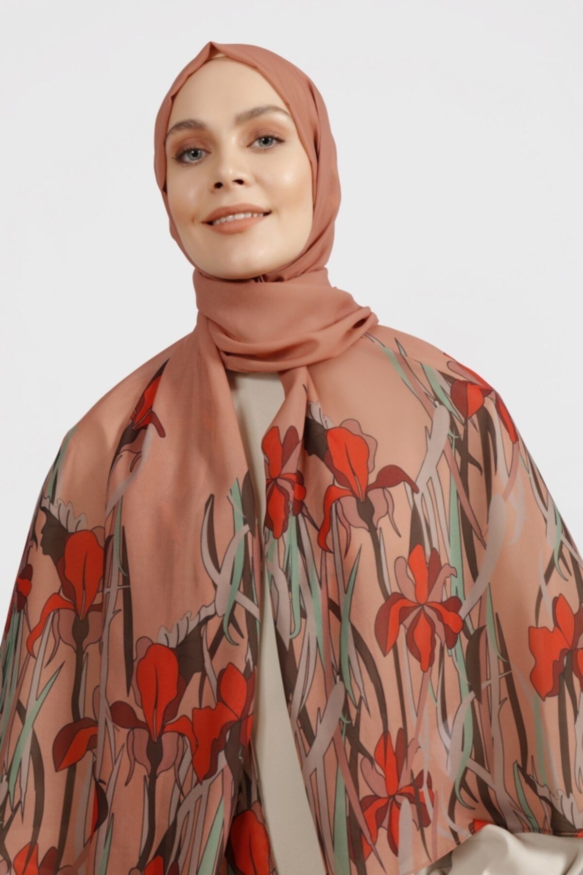 Differenza-Casablanca Shawl Peach 2