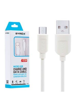 syrox micro usb hizli sarj kablosu