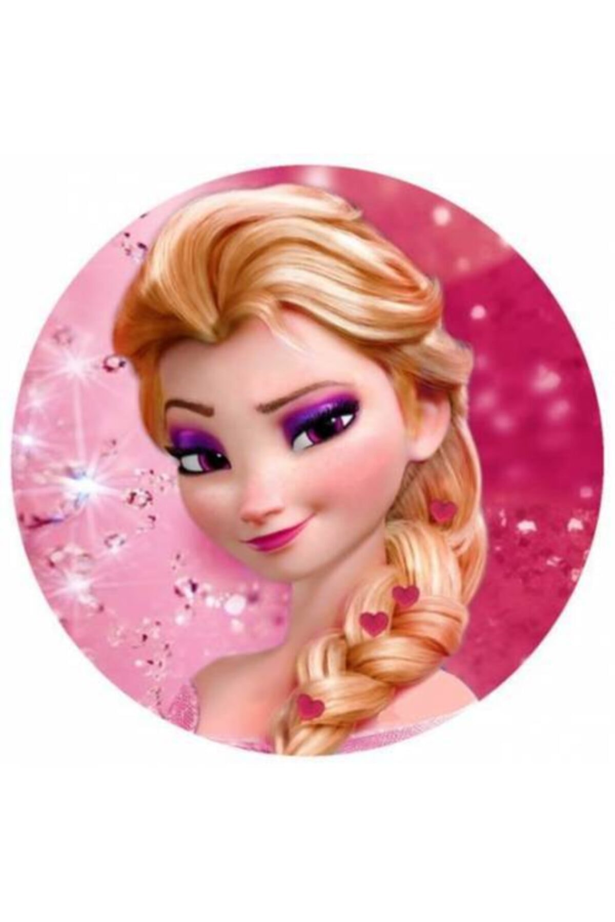 Yenilebilir Kağıt Wafer paper For Elsa Resimli Özel Yuvarlak Ve Kare Şekerli Kağıt Yenilebilir Kağıt Üzerine Resimli Pasta Baskısı