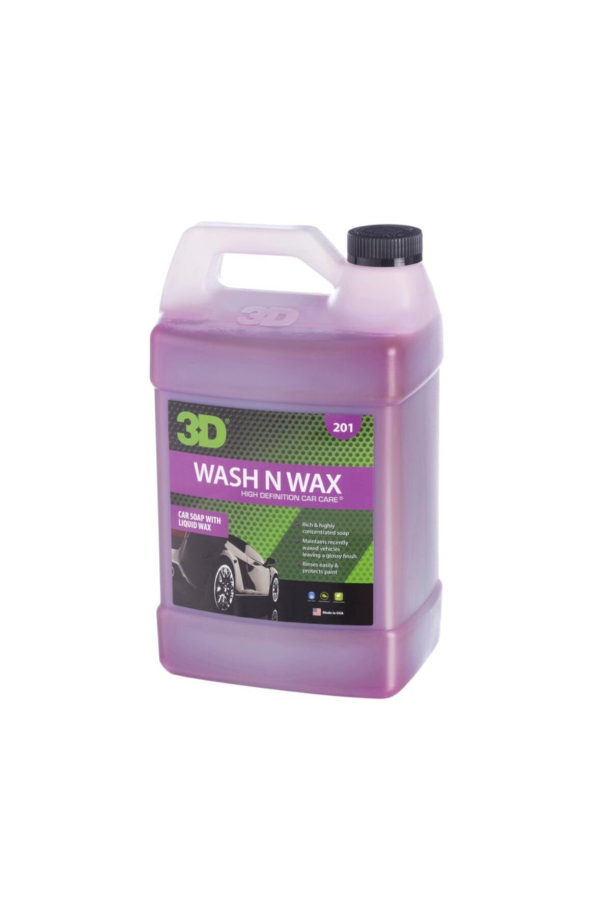 3D Wash N Wax- Cilalı Oto Şampuanı 3.79lt