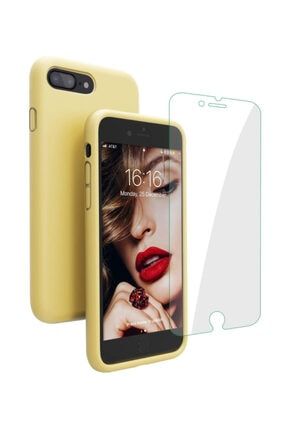 Iphone 6 Plus 6s Plus Içi Kadife Soft Lansman Silikon Telefon Kılıfı - Ekran Koruyucu Hediye 6Plus-Lansman101
