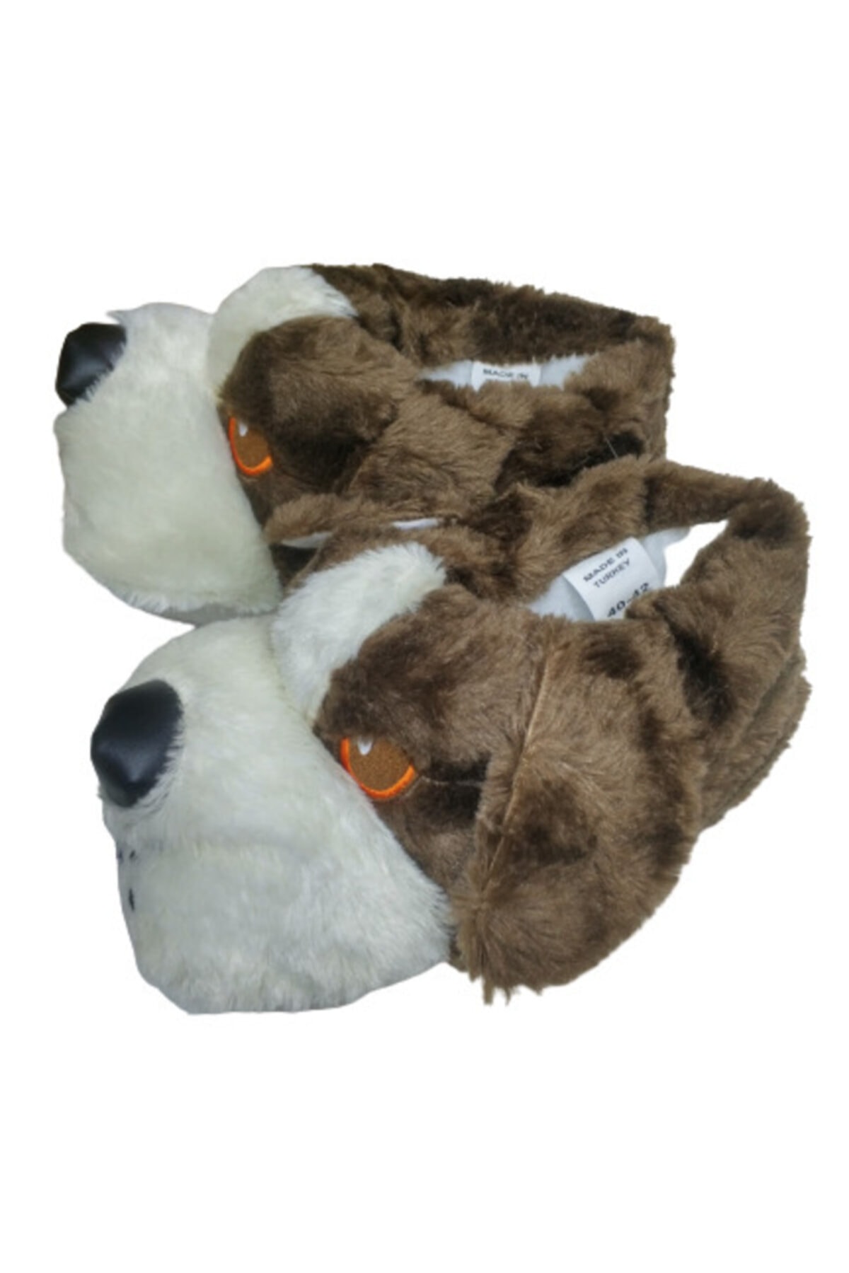 TREND AYAKKABI Ev Içi Peluş Gri Köpek Panduf görsel 3