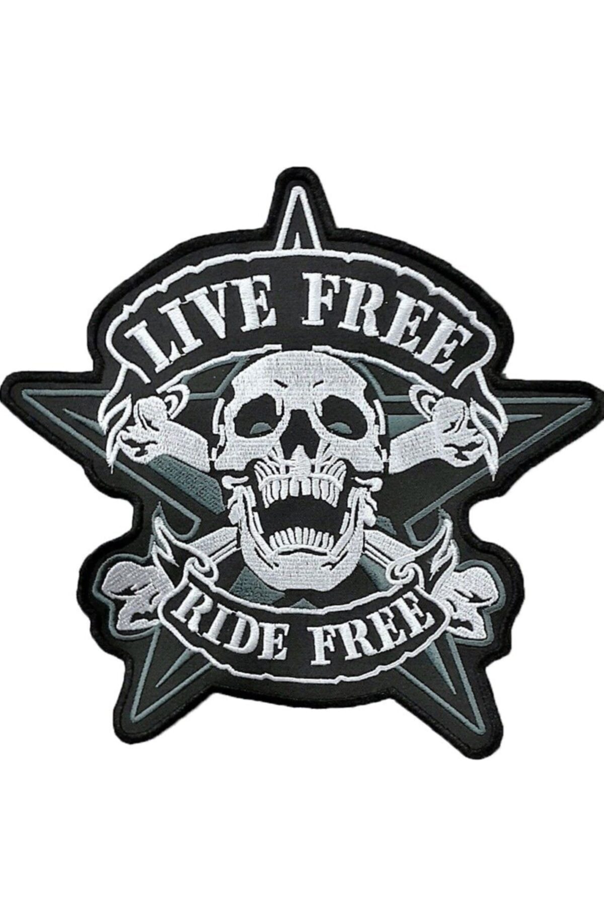Metal Giyim Live Free Ride Free Büyük Patch Yama - Fiyatı, Yorumları