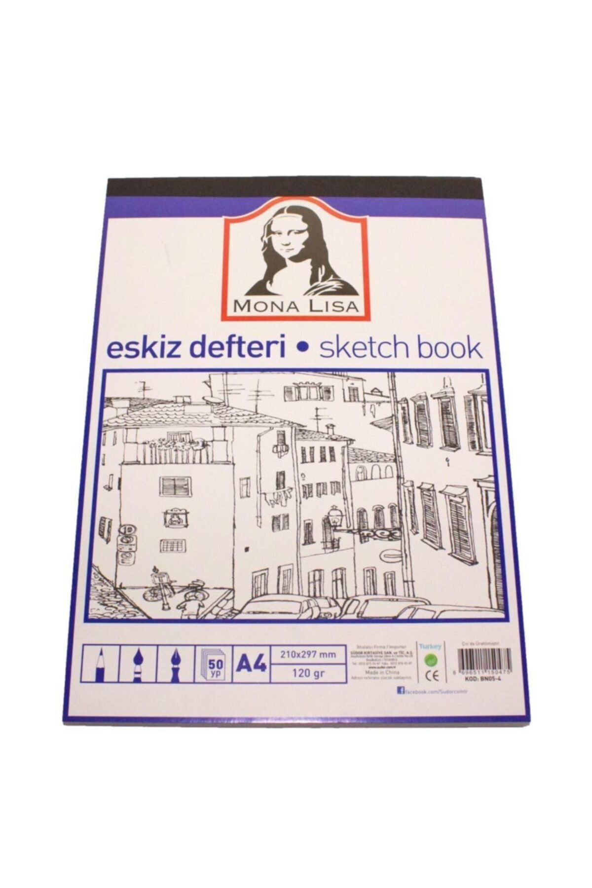 Südor-5 Pieces A4 Sketch Book 50 Sheets with Options 120gr Sketch Book 2