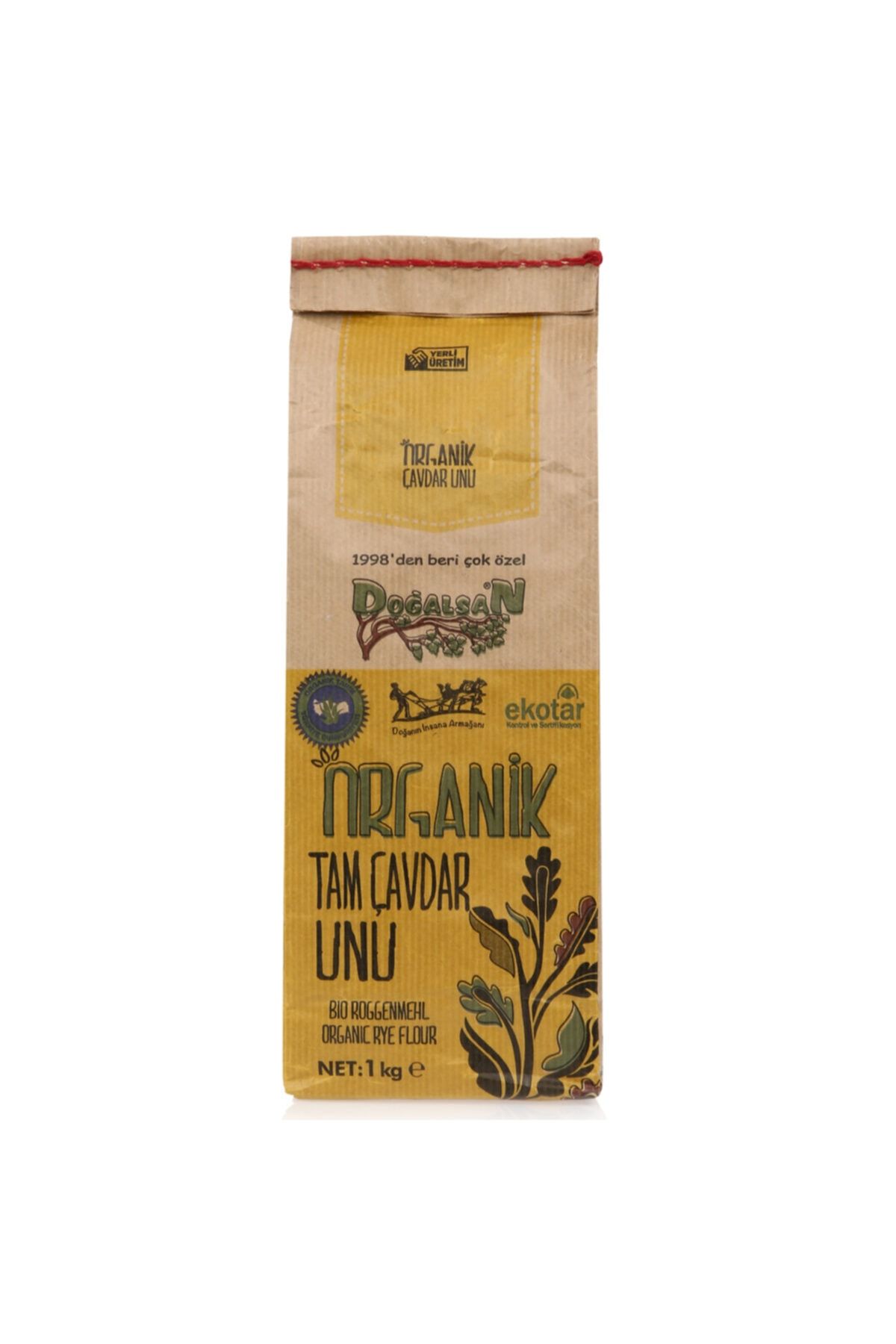 Organik Tam Çavdar Unu 1 kg
