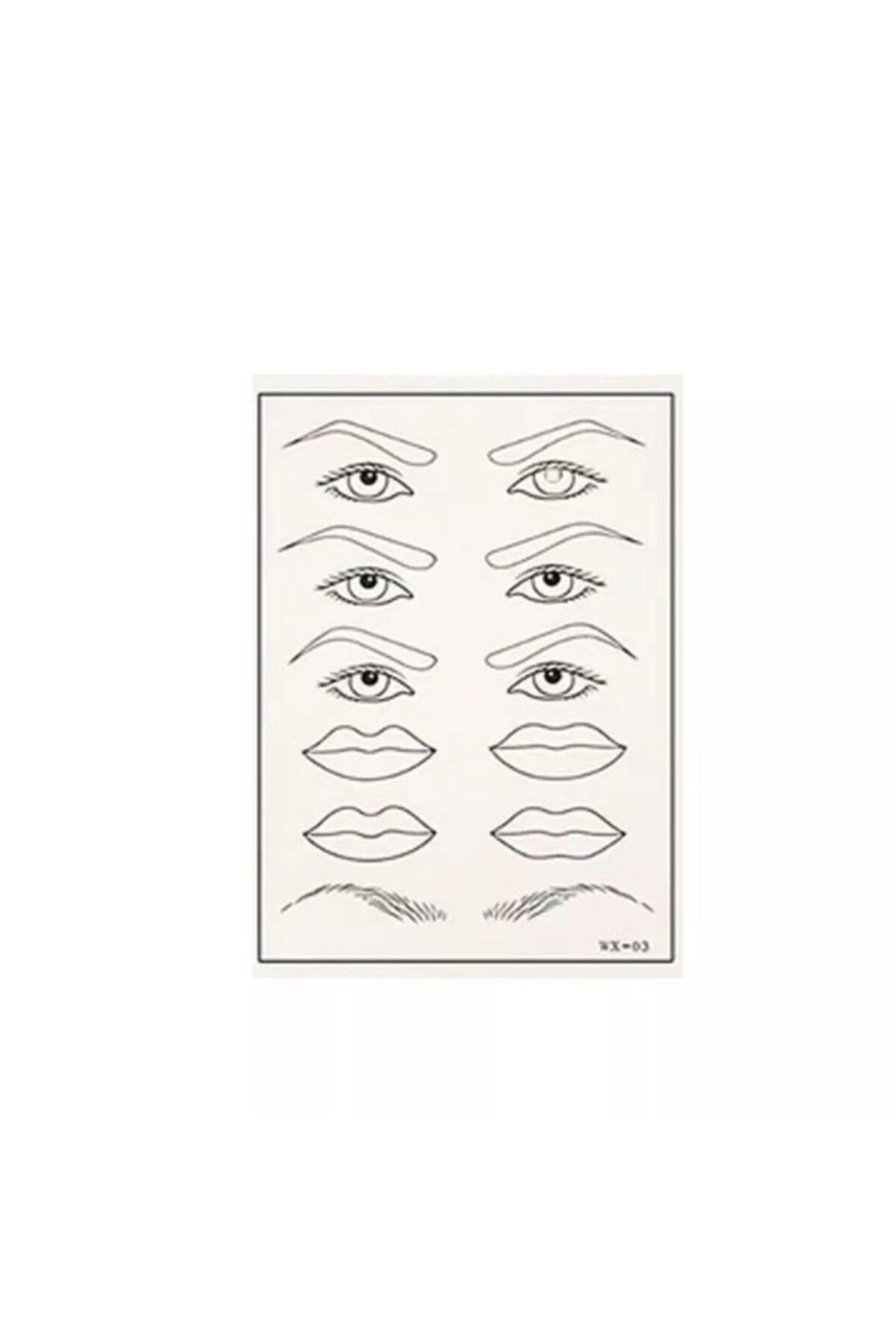 10 تکه آرایش دائمی میکروبلیدینگ لاتکس سفید شکل (اسکین) İthalSepeti