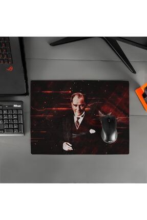 Mustafa Kemal Atatürk Tasarımlı 40x30 Mousepad - Mouse pad - Fare Altlığı 109060