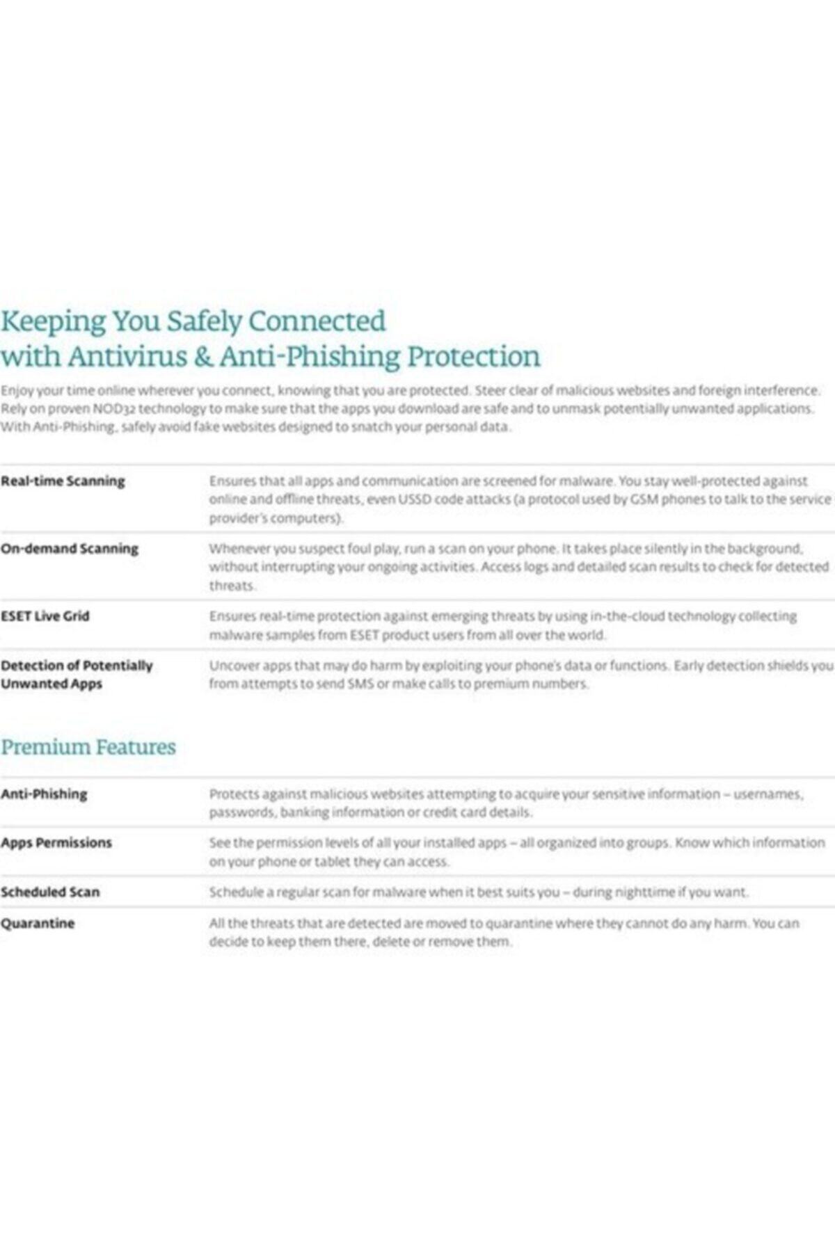Eset Mobile Security 2018 / 1 Cihaz 3 Yıl Dijital Lisans Fiyatı.