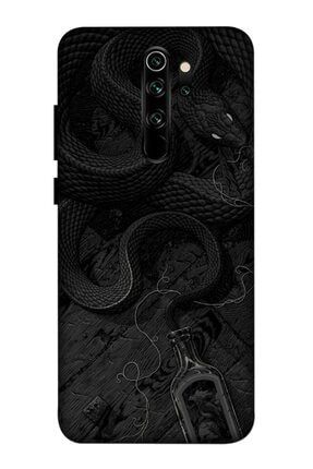 Black Snake Desenli Baskılı Xiaomi Redmi Note 8 Pro Kılıf Silikon Kılıf Redmi Note 8 Pro Kılıf fv009