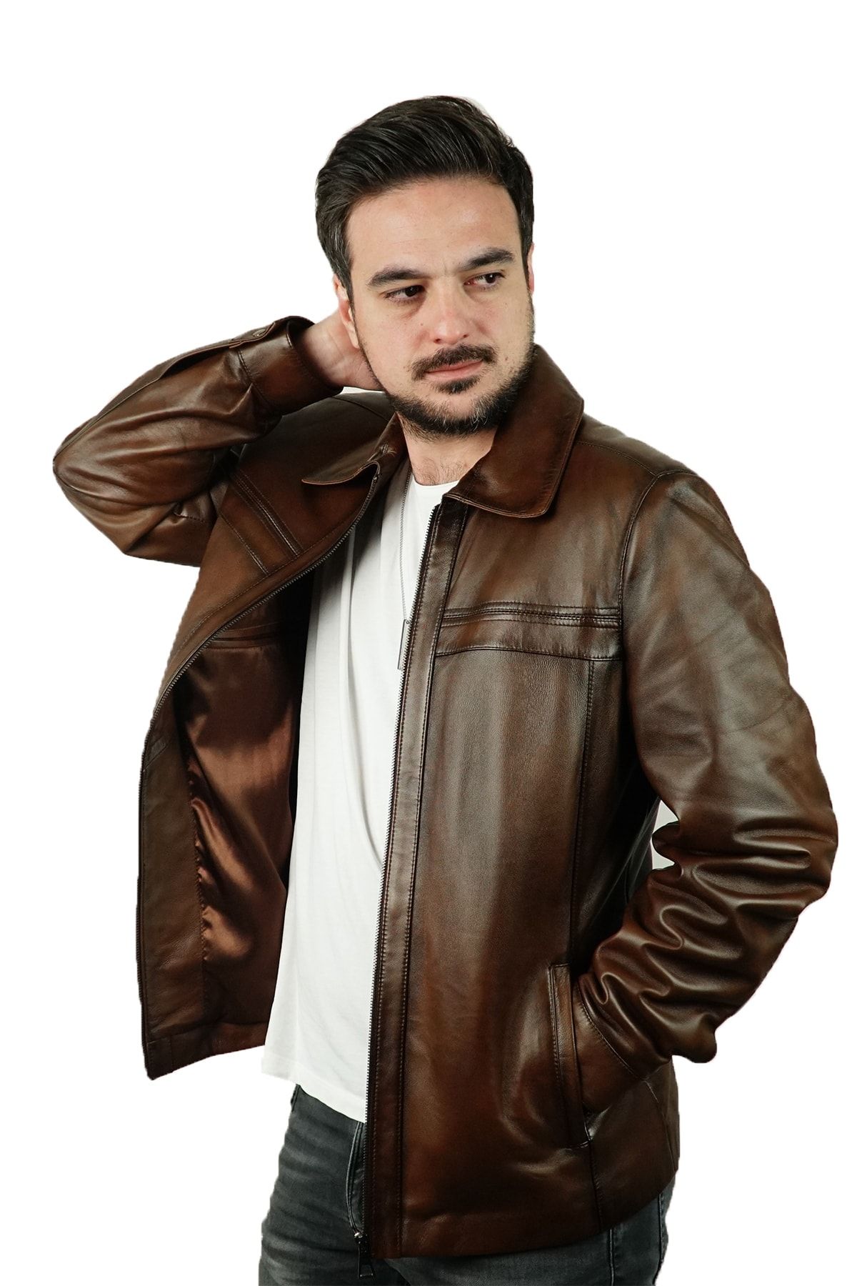 کاپشن چرم دری مسا DRMS10023