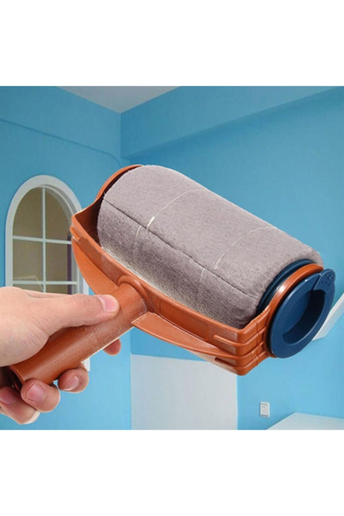 Genel Markalar Damlatmayan Rulo Boya Fırçası Kolay Duvar Tavan Boyama Fırçası Uzatma Aparatlı