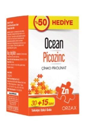 Picozinc Çinko Takviyesi 15 Mg 45 Tablet OceanPicozinc45Tablet